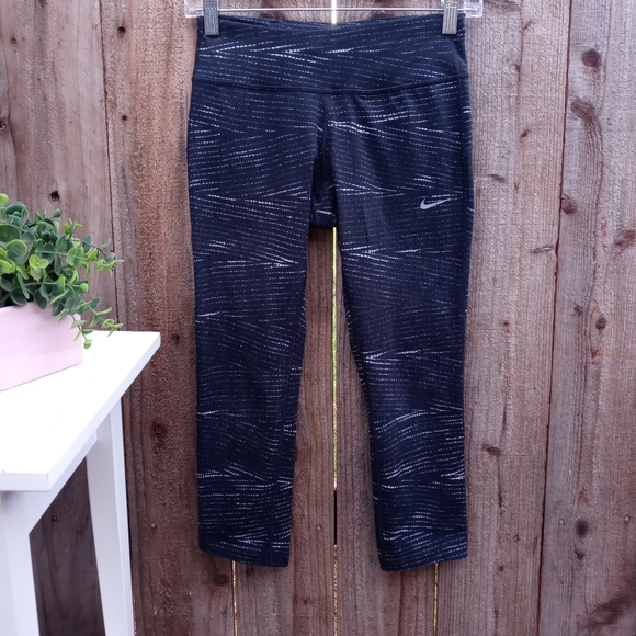 Nike Power Sprinter Running Capri Crop leggings XS - Picture 1 of 10